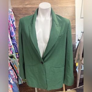 Mango MNG Forest Green Suit Jacket Blazer